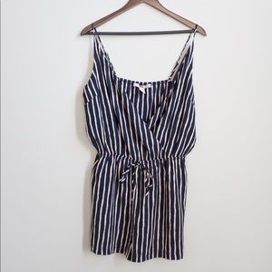 NWT: Cami Jumpsuit w/adjustable straps: navy/pink